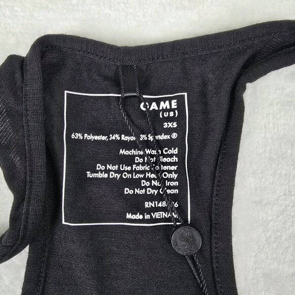 Universal Standard GAME Racerback Tank Women Black 3XS NWT - Picture 4 of 7